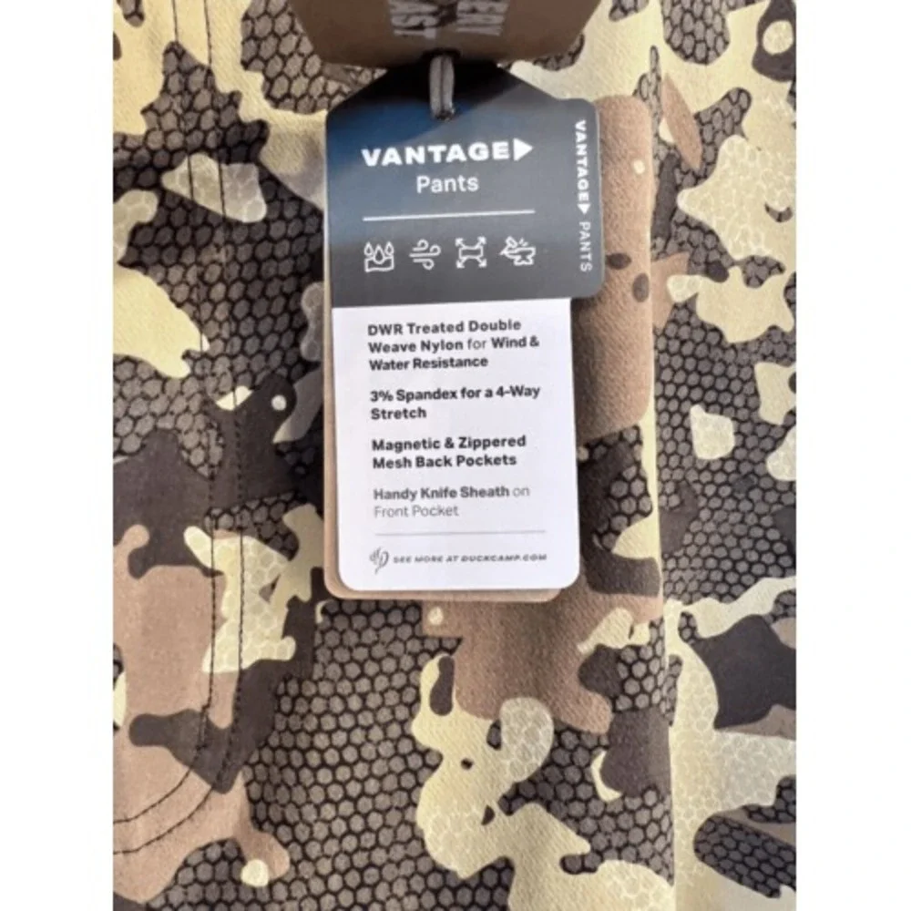 Duck Camp Vantage Pant 42R Hunting‎ Camo Fishing Woods Outdoors